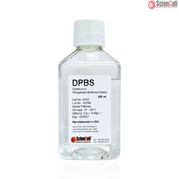 Dulbecco's Phosphate Buffered Saline, 500 ml