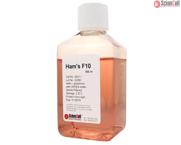 Ham’s F-10 nutrient mix with L-Glutamine and HEPES