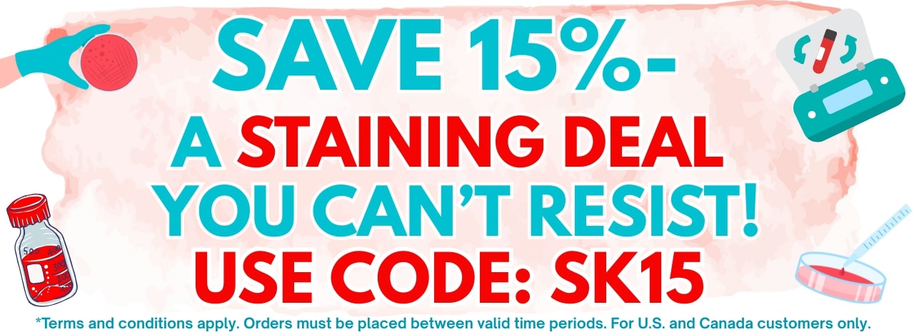 Save 15% with ScienCell's Staining Kits! Save 15% with ScienCell's Staining Kits!